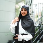 روسری نخ کریستال مشکی