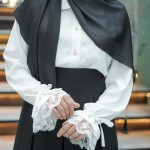 شومیز کرپ ژاکلین سفید پرنسا