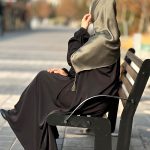 عبای کرپ الیزه دبل مشکی جانا