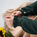 شومیز کرپ ژاکلین زمردی پریماه