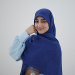 روسری وال اسلپ آبی کاربنی پریماه