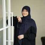 روسری کریشه نخ سورمه ای
