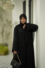 عبای کرپ اندونزی مشکی شاهدخت - Image 3