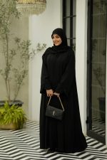 عبای کرپ اندونزی مشکی شاهدخت - Image 4