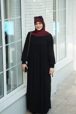 عبای حریر اسود مهد - Image 2