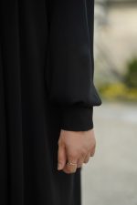 عبای حریر اسود مهد - Image 3