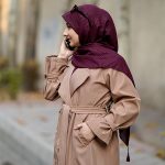 روسری کریشه وارداتی زرشکی دلربا