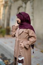روسری کریشه وارداتی زرشکی دلربا