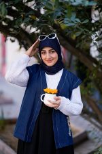 روسری کریشه وارداتی سورمه ای دلربا