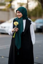 روسری کریشه وارداتی سبز دلربا