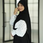 روسری کریشه نگین پروانه ای مشکی