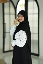 روسری کریشه نگین پروانه ای مشکی