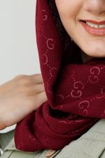 شال کریشه وارداتی زرشکی لارا - Image 2