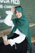 روسری وال اسلپ زمردی آیسو