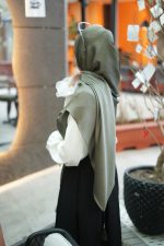 روسری نخ کریستال سبز خاص - Image 2