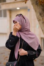 روسری کریشه وارداتی صورتی دلربا - Image 2